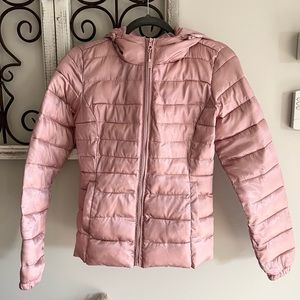 Dusty pink fall jacket in size xs